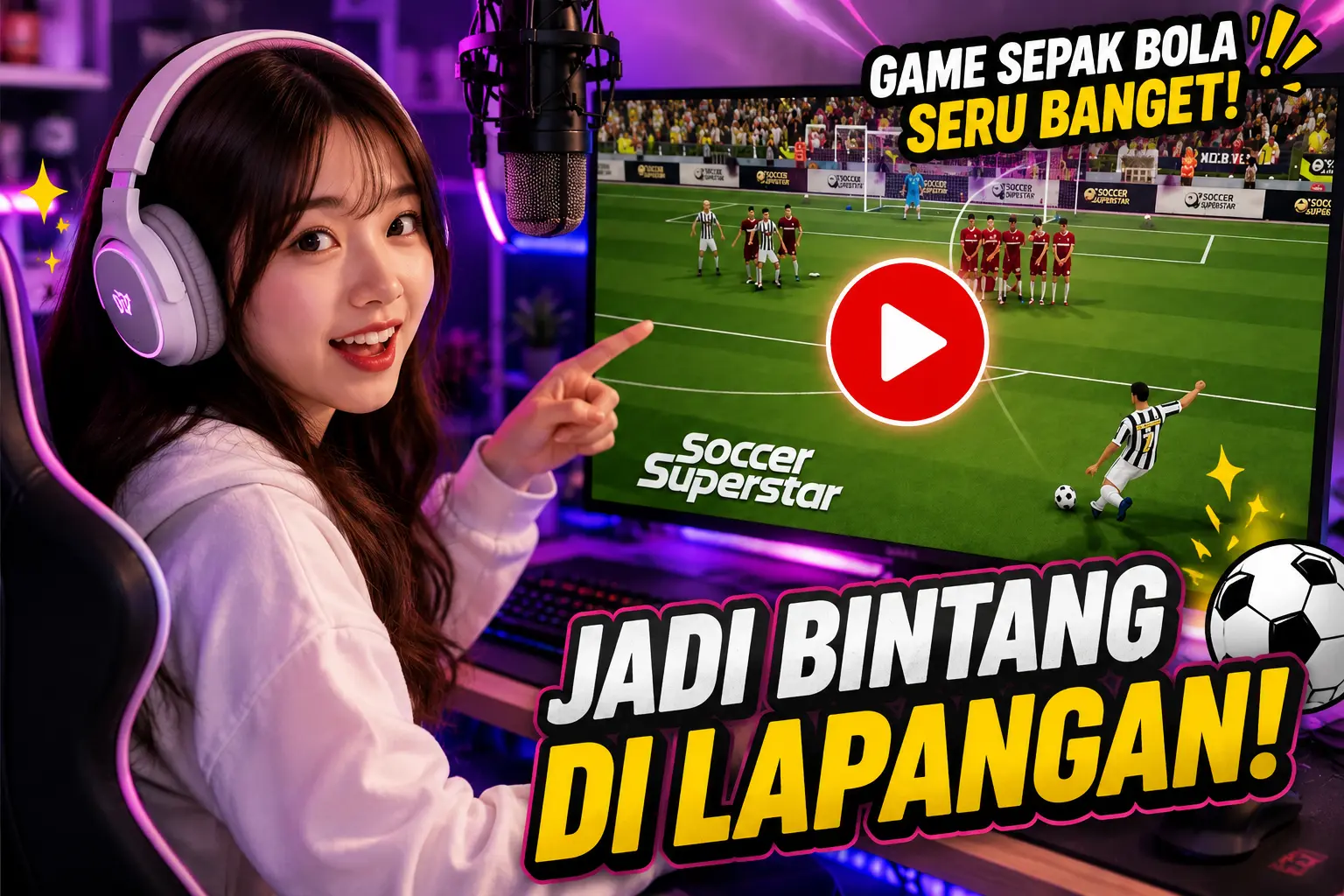 Soccer Superstar is a sports games app developed by Real Freestyle Soccer.