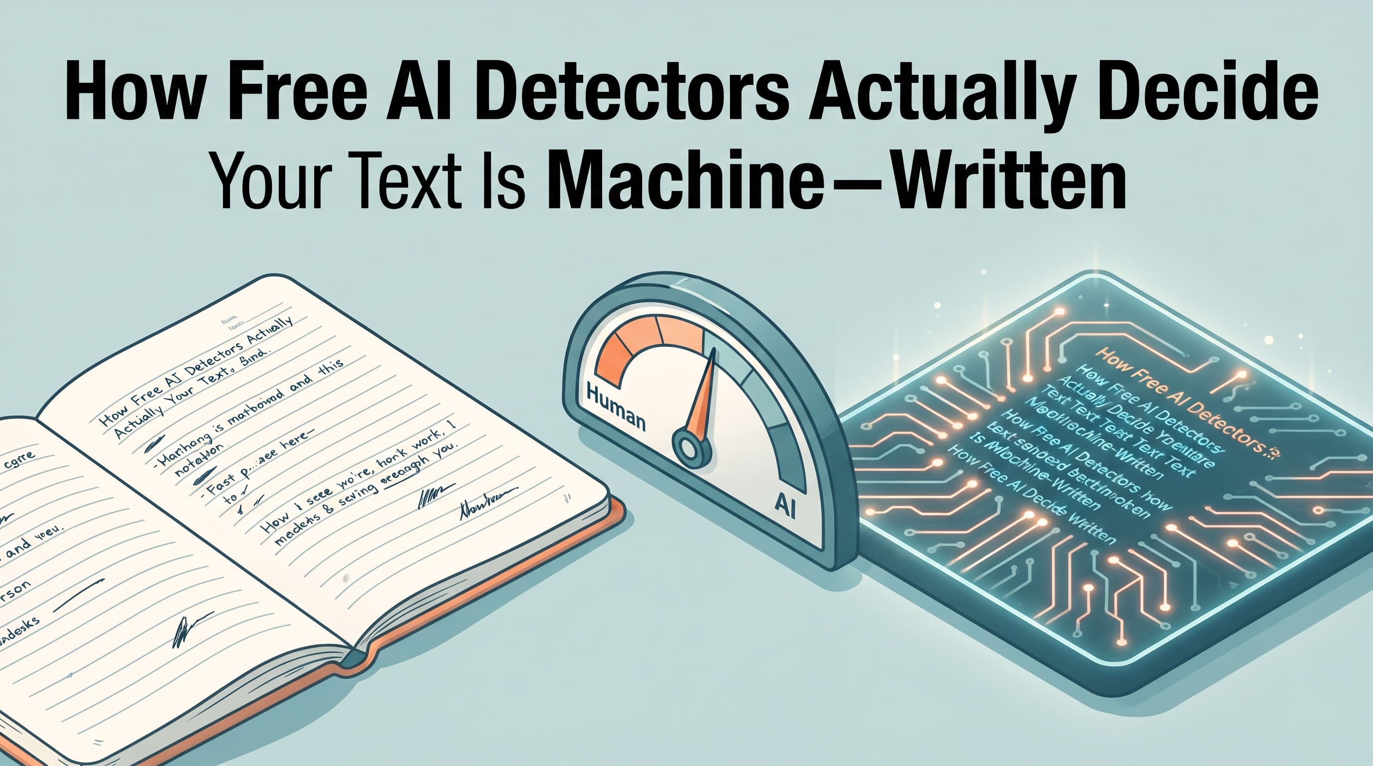 AI Checker Free: How Free AI Detectors Actually Decide Your Text Is Machine-Written